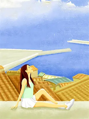 爸爸女装让孩子画画